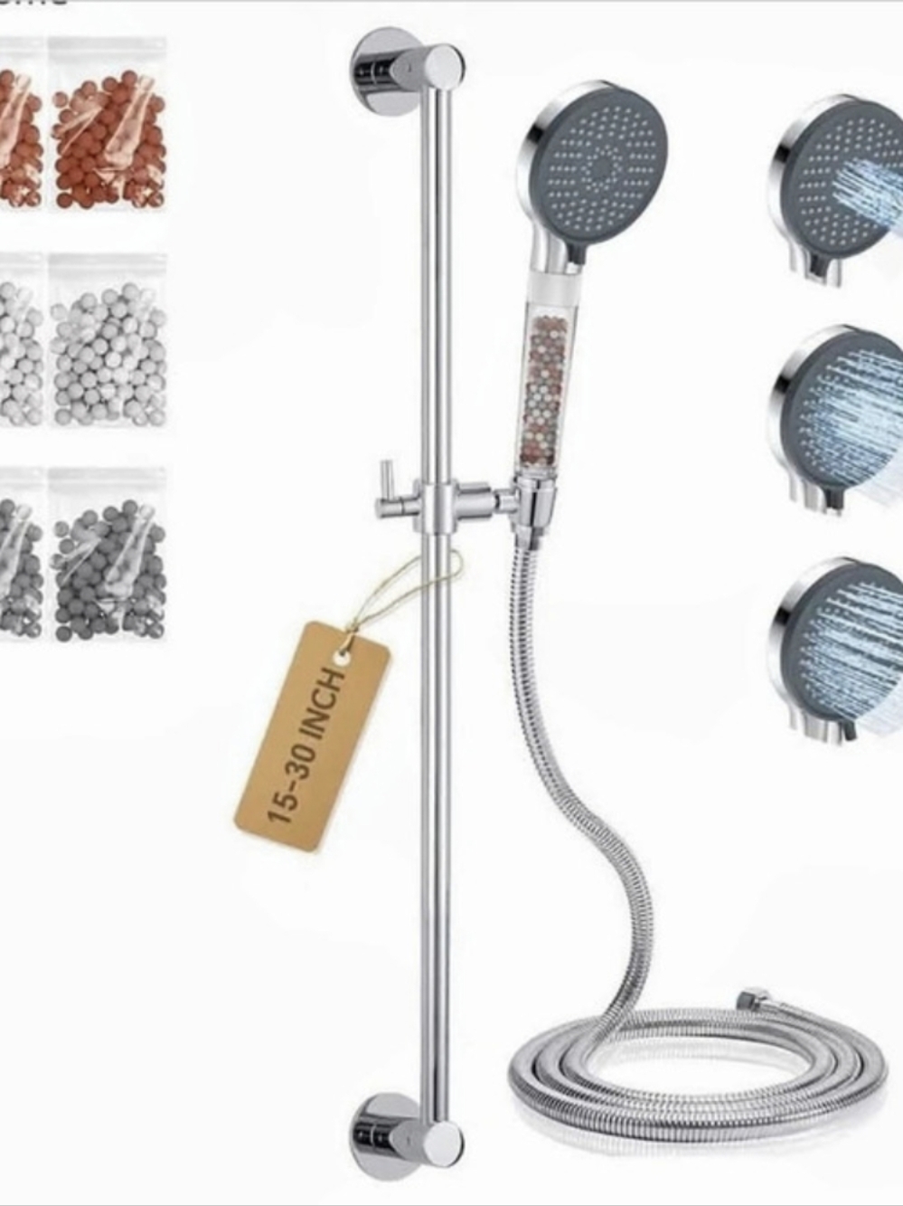 Silver Handheld Shower System